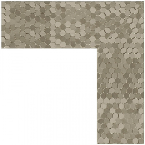 картинка Зеркало Evoform Definite 106х56 BY 3084 в багетной раме - Соты титан 70 мм от магазина Сантехстрой