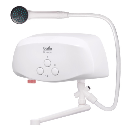 картинка Водонагреватель проточный Ballu 3-Logic TS (6,5 kW) - кран+душ от магазина Сантехстрой