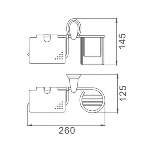 картинка Держатель для туалетной бумаги Haiba хром (HB1503-1) от магазина Сантехстрой