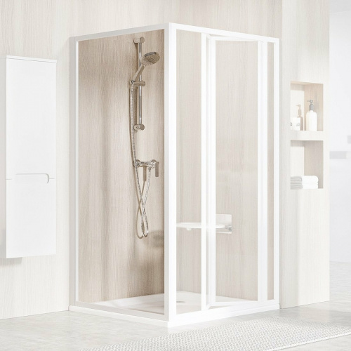 картинка Душевая стенка Ravak Supernova PSS-90 940701O2Z1 профиль Белый стекло Transparent от магазина Сантехстрой