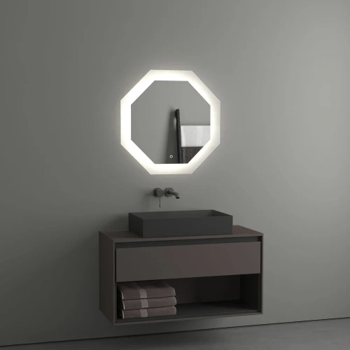 картинка Зеркало Evoform Ledshine BY 2604 70х70 от магазина Сантехстрой