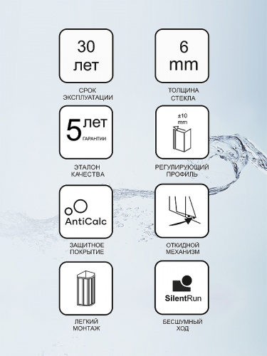 картинка Душевая дверь Ravak Blix BLDP2-100 0PVA0U00ZG профиль Сатин стекло Grape от магазина Сантехстрой