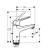 картинка HG Novus Cмеситель для раковины 100 на 1 отв. с донным клапаном, излив 118мм, h98мм, цвет: хром от магазина Сантехстрой