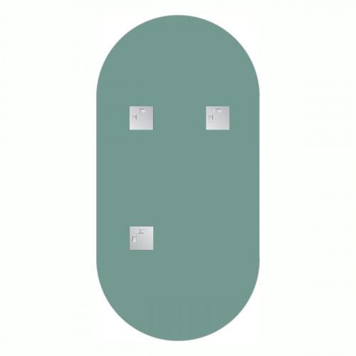 картинка Зеркало настенное Primary EVOFORM 50х100 см, BY 0122 от магазина Сантехстрой