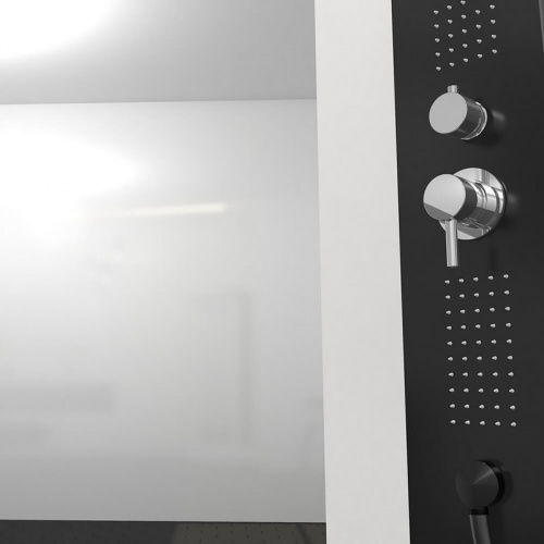 картинка Душевая кабина Black&White Galaxy 8708000 с гидромассажем от магазина Сантехстрой