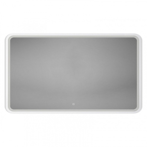 картинка Зеркало Art&Max Genova AM-Gen-1200-800-DS-F-White 120х80 с подсветкой, белый матовый от магазина Сантехстрой