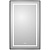 картинка Зеркало BelBagno Kraft 50 SPC-KRAFT-500-800-LED-TCH-WARM-NERO с подсветкой Черное с сенсорным выключателем и подогревом от магазина Сантехстрой