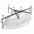 картинка Акриловая ванна Aquanet Vista 150x150 254381 без гидромассажа от магазина Сантехстрой