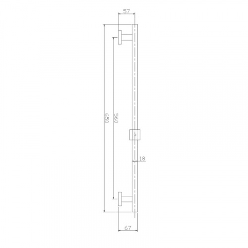 картинка Душевая штанга Haiba сталь (HB8012) от магазина Сантехстрой