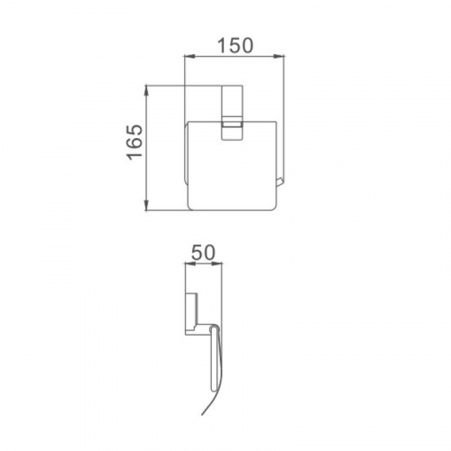 картинка Держатель для туалетной бумаги D-Lin D240330, хром от магазина Сантехстрой