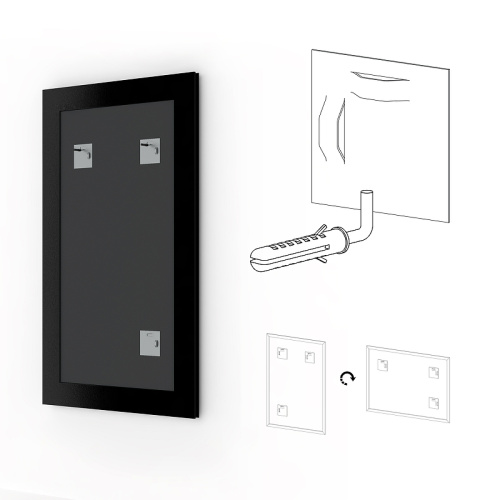 картинка Зеркало Evoform Definite 143х53 BY 1069 в багетной раме - Сухой тростник 51 мм от магазина Сантехстрой