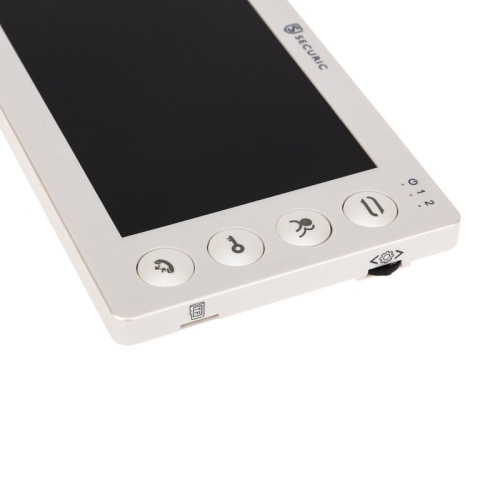 картинка Цветной монитор видеодомофона 7" формата AHD(1080P),  с детектором движения,  функцией фото- и видеозаписи.  Цвет белый (модель AC-434) от магазина Сантехстрой