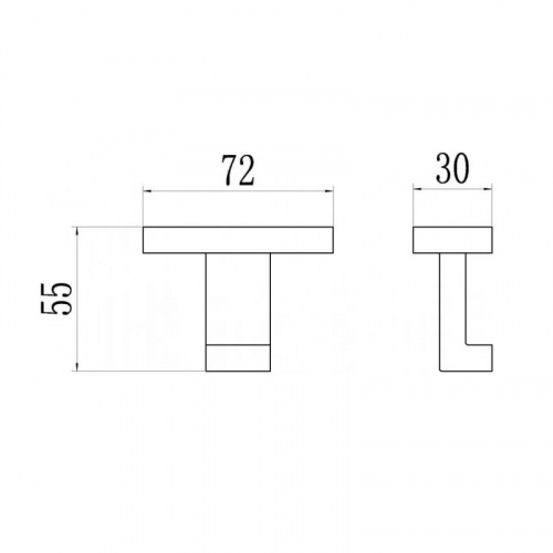 картинка Крючок BELZ (B90305-1) от магазина Сантехстрой