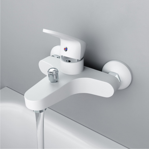 фото d9010000wh alpha смеситель для ванны, цвет белый