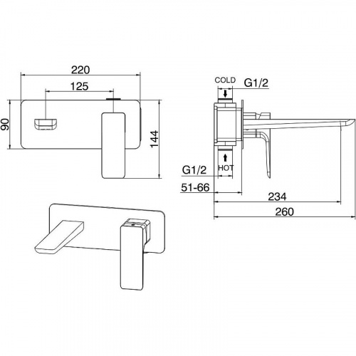 картинка Смеситель для раковины Allen Brau 5.21003-00 Хром от магазина Сантехстрой