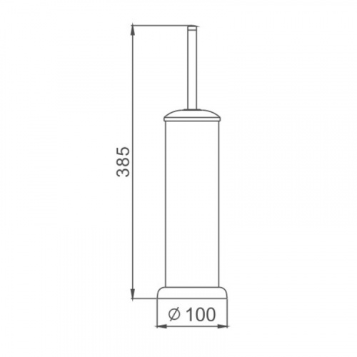 картинка Ершик Haiba хром (HB901) от магазина Сантехстрой