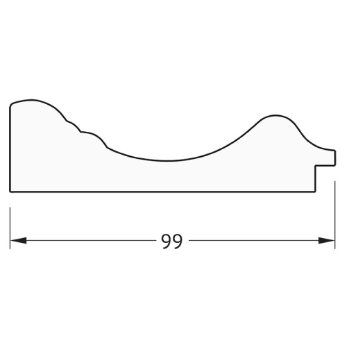 картинка Зеркало Evoform Definite 142х82 BY 3317 в багетной раме - Травленая бронза 99 мм от магазина Сантехстрой