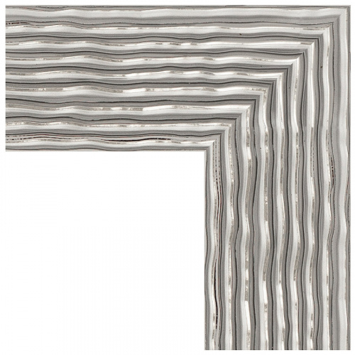 картинка Зеркало Evoform Definite 80х80 BY 3249 в багетной раме - Волна хром 90 мм от магазина Сантехстрой