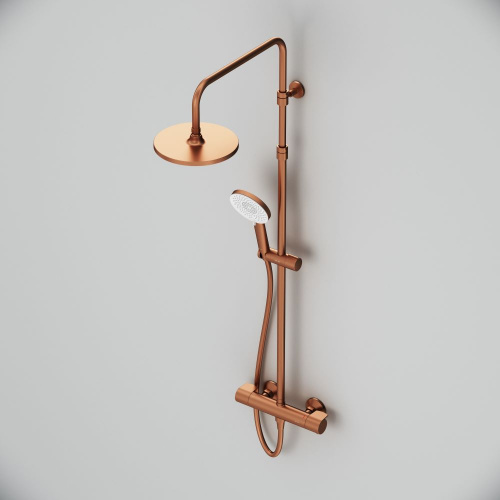 картинка F0785A444 X-Joy, душ.система:  см-ль д/душа с ТМС, душ.штанга,верхний душ 220мм, ручн душ, роз.золо от магазина Сантехстрой