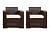 картинка B:Rattan Rattan premium, комплект из 2-х кресел в цвете венге с подушками от магазина Сантехстрой