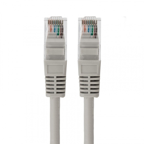 картинка Шнур коммутационный,  патч-корд U/UTP RJ45-RJ45, CAT 5e,  LSZH серый,  3м REXANT от магазина Сантехстрой