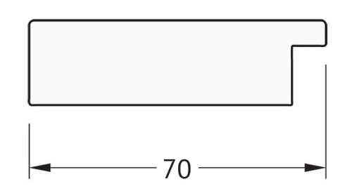 картинка Зеркало Evoform Definite 146х56 BY 3115 в багетной раме - Соты алюминий 70 мм от магазина Сантехстрой