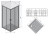 картинка Душевой уголок прямоугольный раздвижной Ravak Blix BLRV2К-120 белый+графит от магазина Сантехстрой