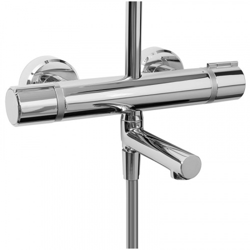 картинка Душевая система Jacob Delafon Atom E26238-CP с термостатом Хром от магазина Сантехстрой