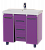 картинка Тумба под раковину Джулия QVATRO -105 с 3 ящ. конус сиреневая от магазина Сантехстрой