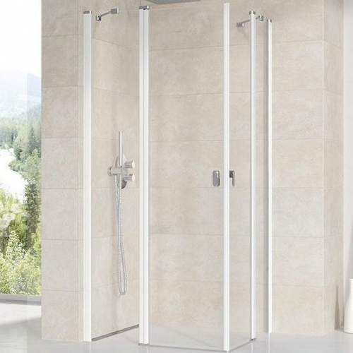 картинка Душевая дверь Ravak Chrome CRV2-110 1QVD0100Z1 профиль Белый стекло Transparent от магазина Сантехстрой