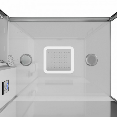 картинка Душевая кабина Black&White Galaxy G8898 115х90 889800 с паром без гидромассажа от магазина Сантехстрой