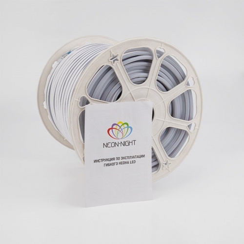 картинка Гибкий неон LED SMD 8х16 мм,  двухсторонний,  теплый белый,  120 LED/м,  бухта 100 м от магазина Сантехстрой