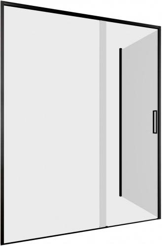 картинка Душевой уголок Aquanet Pleasure Evo 150x90 AE65-150x90-BT профиль черный, прозрачное стекло от магазина Сантехстрой