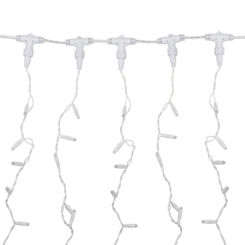 картинка Гирлянда Светодиодный Дождь 2х3м,  постоянное свечение,  белый провод,  230 В,  диоды БЕЛЫЕ от магазина Сантехстрой