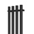 картинка Полотенцесушитель электрический Point Деметра PN12832B П3 180x1200 диммер справа, черный от магазина Сантехстрой