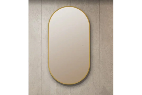 картинка Зеркало с подсветкой Art&Max Torino AM-Tor-550-1050-DS-Gold от магазина Сантехстрой