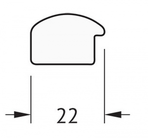 картинка Зеркало Evoform Definite 98х48 BY 0690 в багетной раме - Махагон 22 мм от магазина Сантехстрой