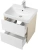 картинка Тумба с раковиной белый глянец/дуб верона 55 см Акватон Сканди 1A2517K0SDB20 от магазина Сантехстрой