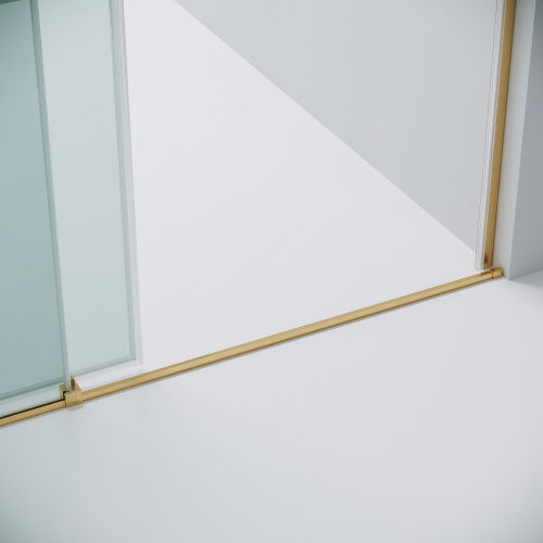 картинка Дверь в нишу 100.K33.01.130.32.00 Galaxy (130*195) золото сатин, стекло прозрачное, 1 место от магазина Сантехстрой