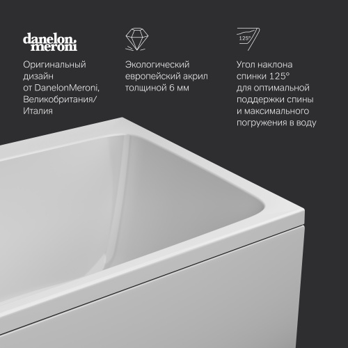 картинка W84A-180-080W-A Func Ванна акриловая 180х80 от магазина Сантехстрой