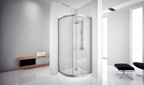 картинка Душевой уголок Aquanet Alfa NAA2142 100x100 профиль Хром стекло прозрачное от магазина Сантехстрой