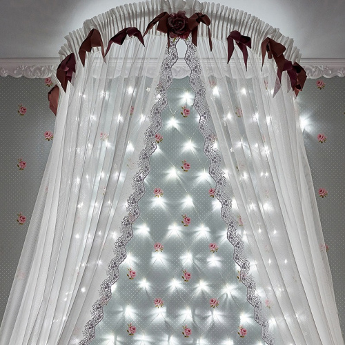 картинка Гирлянда Сеть 1,8х1,5м,  прозрачный ПВХ,  180 LED Белые от магазина Сантехстрой