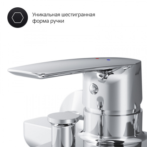 фото f90a15000 gem, смеситель д/ванны/душа, душ.набор, хром, шт.