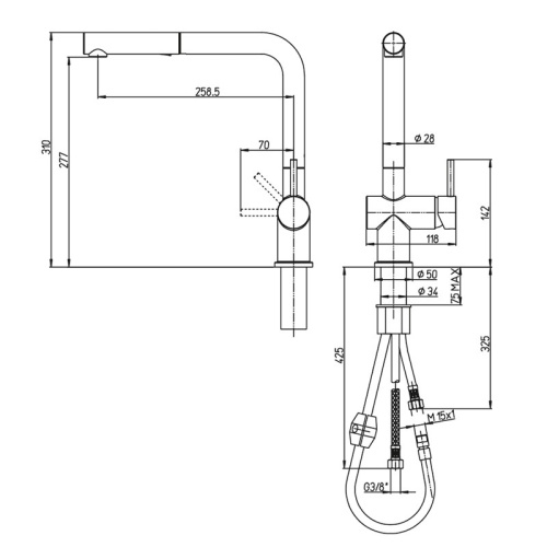 картинка Смеситель для кухни Paini Cucina HDCR566KM от магазина Сантехстрой