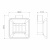 картинка Мыльница Lemark SMOOTH LINE с держателем, графит (9746018) от магазина Сантехстрой