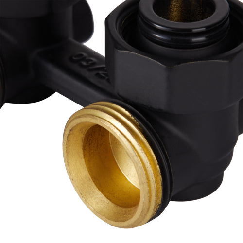 картинка Узел нижнего подключения Royal Thermo угловой 1/2quot;х3/4quot; EK (черный) от магазина Сантехстрой