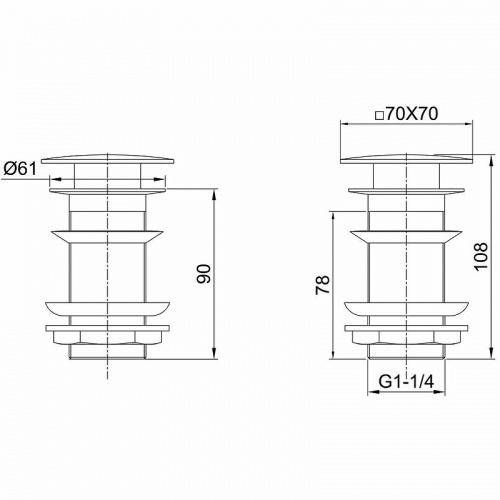 картинка Донный клапан Allen Brau Infinity 5.21025-00 Хром от магазина Сантехстрой
