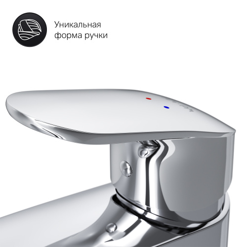 картинка F8092116 Like смеситель для умывальника с донным клапаном, излив 110 мм, хром, шт от магазина Сантехстрой