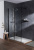 картинка Душевая перегородка Jacob Delafon Serenity 120х200 E14W120-BLV профиль Черный стекло прозрачное от магазина Сантехстрой