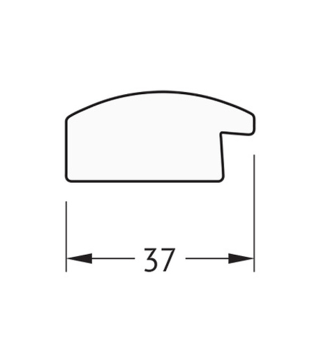 картинка Зеркало Evoform Definite 130х70 BY 0751 в багетной раме - Черный дуб 37 мм от магазина Сантехстрой